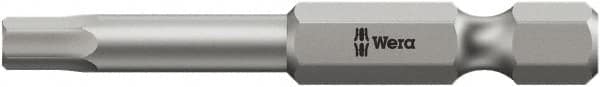 Wera - 7/32" Hex Bit - 1/4" Hex Drive, 3-1/2" OAL - Caliber Tooling