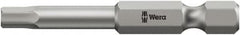 Wera - 2mm Hex Bit - 1/4" Hex Drive, 3-1/2" OAL - Caliber Tooling