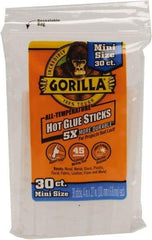 Gorilla Glue - 0.27" Diam, 4" Long, Clear, Hot Melt, Low Melt Glue Stick - Caliber Tooling