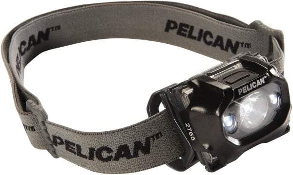 Pelican Products, Inc. - White LED Bulb, 105 Lumens, Hands-free Flashlight - Black Plastic Body, 3 AAA Alkaline Batteries Included - Caliber Tooling