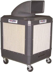 Schaefer Ventilation Equipment - 24 Gal Capacity, 1 hp, 2,460 & 1,660 CFM Evaporative Cooler - 13.7 Amp Rating, 115 Volts, 2 Speed - Caliber Tooling