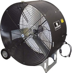 Schaefer Ventilation Equipment - 36" Blade, 1/2 hp, 7,700 & 11,000 CFM, Industrial Circulation Fan - Portable with Wheels, 1 Speed - Caliber Tooling