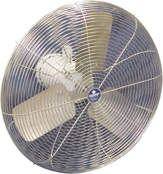 Schaefer Ventilation Equipment - 30" Blade, 1/2 hp, 10,030 CFM, Industrial Circulation Fan - Fan Head Only, 1 Speed - Caliber Tooling