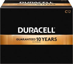 Duracell - Size C, Alkaline, 12 Pack, Standard Battery - 1.5 Volts, Button Tab Terminal, LR14, ANSI 14A Regulated - Caliber Tooling