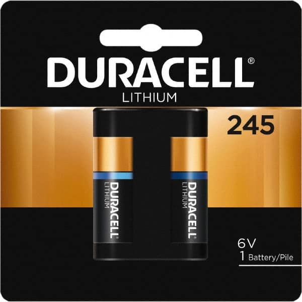 Duracell - Size 245, Lithium, 1 Pack, Button & Coin Cell Battery - 6 Volts, Flat Terminal, 2CR5, ANSI 5032LC Regulated - Caliber Tooling