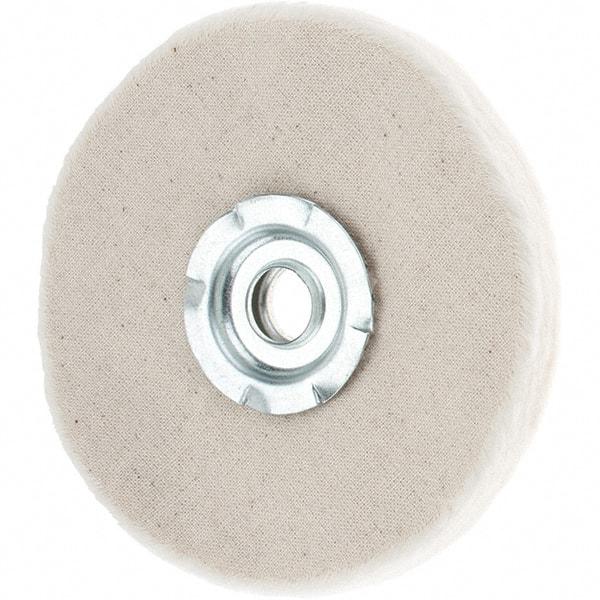 Value Collection - 4" Diam x 1/4" Thick Unmounted Buffing Wheel - 20 Ply, Polishing, 1" Arbor Hole, Soft Density - Caliber Tooling