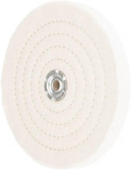 Value Collection - 8" Diam x 3/4" Thick Unmounted Buffing Wheel - 60 Ply, Polishing, 1" Arbor Hole, Medium Density - Caliber Tooling