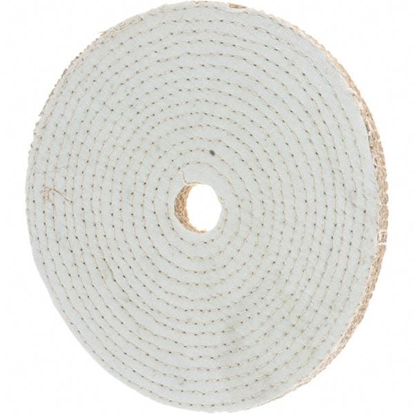 Value Collection - 10" Diam x 1/4" Thick Unmounted Buffing Wheel - 40 Ply, Polishing, 1-1/4" Arbor Hole, Hard Density - Caliber Tooling