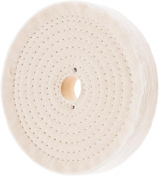 Value Collection - 7" Diam x 1" Thick Unmounted Buffing Wheel - 80 Ply, Polishing, 1" Arbor Hole, Hard Density - Caliber Tooling