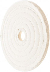 Value Collection - 7" Diam x 1/2" Thick Unmounted Buffing Wheel - 50 Ply, Polishing, 1" Arbor Hole, Hard Density - Caliber Tooling