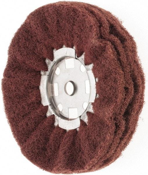 Value Collection - 8" Diam x 4" Thick, Hard Mounted Polishing Wheel - 2 Ply, Coarse Grade, 5/8" Shank Diam - Caliber Tooling