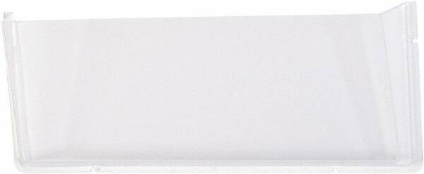 Deflect-o - 17-1/2" Wide x 6-1/2" High x 3" Deep Plastic Wall File - 1 Compartment, Clear - Caliber Tooling