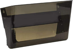 Deflect-o - 13" Wide x 7" High x 4" Deep Plastic Wall File - 1 Compartment, Smoke - Caliber Tooling