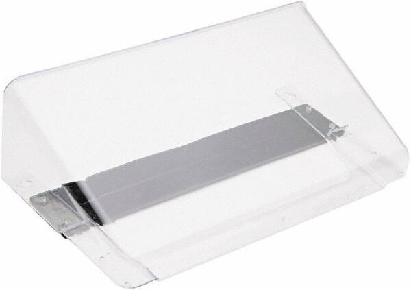 Deflect-o - 13" Wide x 7" High x 4" Deep Plastic Wall File - 1 Compartment, Clear - Caliber Tooling