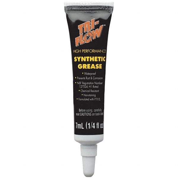 Tri-Flow - 0.25 oz Tube Synthetic High Temperature Grease - Translucent White, Extreme Pressure, Food Grade & High Temperature, 400°F Max Temp, NLGIG 2, - Caliber Tooling