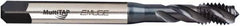 Emuge - 5/8-11 UNC 4 Flute 2B/3B Modified Bottoming Spiral Flute Tap - Vanadium High Speed Steel, Oxide Finish, 4.331" OAL, Right Hand Flute, Right Hand Thread - Caliber Tooling