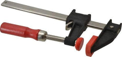 Bessey - 6" Capacity, 2-1/2" Throat Depth Cast Iron Bar Clamp - 600 Lb Clamping Pressure, 10" OAL - Caliber Tooling