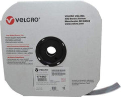 VELCRO Brand - 1" Wide x 10 Yd Long Adhesive Backed Loop Roll - Continuous Roll, Black - Caliber Tooling