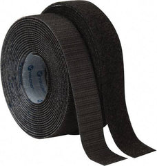 VELCRO Brand - 1" Wide x 5 Yd Long Adhesive Backed Hook & Loop Roll - Continuous Roll, Black - Caliber Tooling