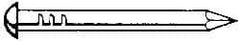 Value Collection - 8D, 12 Gauge, 2-1/2" OAL Siding Nails - Smooth Shank, Grade 2 Steel, Uncoated - Caliber Tooling