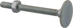 Value Collection - 1/4-20, 2-3/4" OAL, 31/32" Head Diam, Steel Elevator Bolt - Uncoated, Flat Head, UNC Thread, Grade 2 - Caliber Tooling