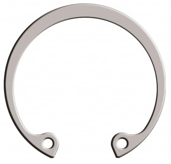 Rotor Clip - 0.035" Thick, Passivated Finish, Stainless Steel Snap Internal Retaining Ring - 0.039" Groove Width, 0.015" Groove Depth, 0.53" Groove Diam, Grade 15-7 Grade 632 - Caliber Tooling