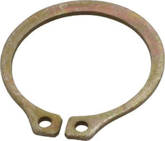 Rotor Clip - 1" Groove Diam, 1-1/16" Shaft Diam, Zinc Yellow Dichromate Steel, Snap External Retaining Rings - 0.056" Groove Width, 0.032" Groove Depth, 0.05" Ring Thickness, Grade 1060-1090 - Caliber Tooling