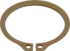 Rotor Clip - 1.65" Groove Diam, 1-3/4" Shaft Diam, Zinc Yellow Dichromate Steel, Snap External Retaining Rings - 0.068" Groove Width, 0.05" Groove Depth, 0.062" Ring Thickness, Grade 1060-1090 - Caliber Tooling