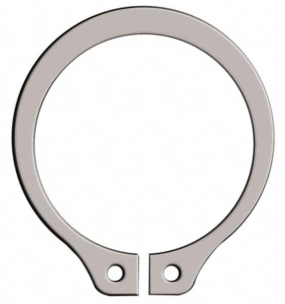 Rotor Clip - 35.71mm Groove Diam, 1-1/2" Shaft Diam, Passivated Stainless Steel, Snap External Retaining Rings - 0.056" Groove Width, 0.047" Groove Depth, 0.05" Ring Thickness, Grade 15-7 Grade 632 - Caliber Tooling