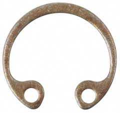 Rotor Clip - 0.035" Thick, Phosphate Finish, Steel Snap Internal Retaining Ring - 0.039" Groove Width, 0.02" Groove Depth, 0.665" Groove Diam, Grade 1060-1090 - Caliber Tooling