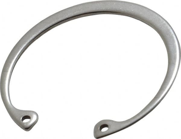 Rotor Clip - 0.062" Thick, Stainless Steel Snap Internal Retaining Ring - 0.068" Groove Width, 0.054" Groove Depth, 1.858" Groove Diam, Grade 15-7 Grade 632 - Caliber Tooling