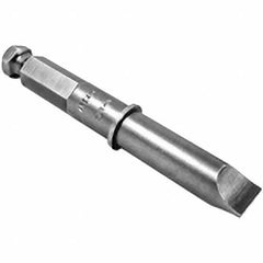 Apex - 0.503" Slotted Screwdriver Bit - 7/16" Hex Drive, 4-1/8" OAL - Caliber Tooling