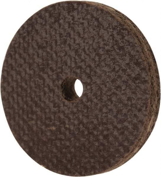 Cratex - 1" Diam x 1/8" Hole x 1/8" Thick, 54 Grit Surface Grinding Wheel - Aluminum Oxide, Type 1, Coarse Grade, 54,240 Max RPM, No Recess - Caliber Tooling