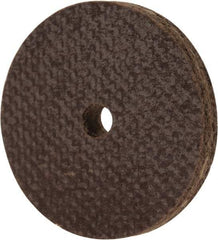 Cratex - 1" Diam x 1/8" Hole x 1/8" Thick, 54 Grit Surface Grinding Wheel - Aluminum Oxide, Type 1, Coarse Grade, 54,240 Max RPM, No Recess - Caliber Tooling