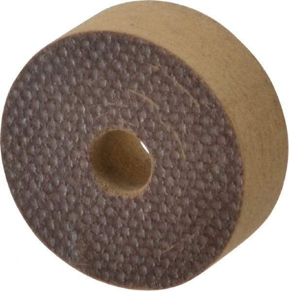 Cratex - 1" Diam x 1/4" Hole x 3/8" Thick, 54 Grit Surface Grinding Wheel - Aluminum Oxide, Type 1, Coarse Grade, 54,240 Max RPM, No Recess - Caliber Tooling