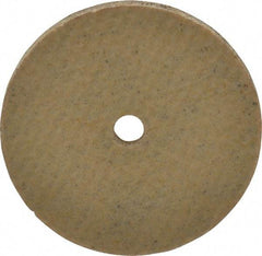 Cratex - 1" Diam x 1/8" Hole x 1/16" Thick, 80 Grit Surface Grinding Wheel - Aluminum Oxide, Type 1, Medium Grade, 36,290 Max RPM, No Recess - Caliber Tooling