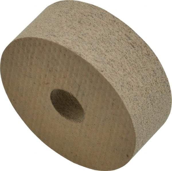 Cratex - 1" Diam x 3/8" Thick Unmounted Buffing Wheel - 1/4" Arbor Hole, Medium Grade - Caliber Tooling