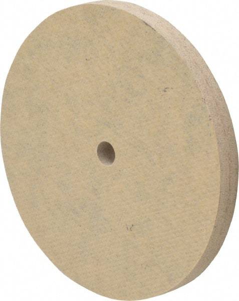 Cratex - 3" Diam x 1/4" Hole x 1/4" Thick, 80 Grit Surface Grinding Wheel - Aluminum Oxide, Type 1, Medium Grade, 12,095 Max RPM, No Recess - Caliber Tooling