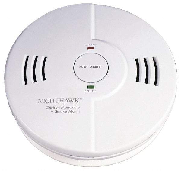 Kidde - 5-3/4 Inch Diameter, Smoke and Carbon Monoxide Alarm - 85 dB Decibel Rating, AA Battery Included, Indicating Light, Tamper Resistant - Caliber Tooling