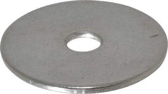 Value Collection - #10 Screw, Grade 18-8 Stainless Steel Fender Flat Washer - 7/32" ID x 1" OD, 0.05" Thick - Caliber Tooling