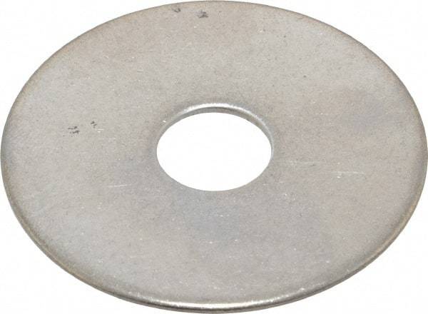 Value Collection - 1/2" Screw, Grade 18-8 Stainless Steel Fender Flat Washer - 17/32" ID x 2" OD, 0.06" Thick - Caliber Tooling