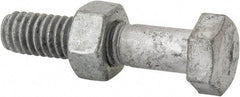 Value Collection - 5/16-18 Thread, 1-1/2" Length Under Head, Steel Hex Head Bolt - Hot Dipped Galvanized Coated, 1/2" Hex, UNC Thread, ANSI/ASME B18.2.2 & ASME B18.2.1, Grade 2 - Caliber Tooling