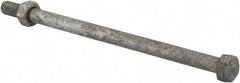 Value Collection - 5/16-18 Thread, 6" Length Under Head, Steel Hex Head Bolt - Hot Dipped Galvanized Coated, 1/2" Hex, UNC Thread, ANSI/ASME B18.2.2 & ASME B18.2.1, Grade 2 - Caliber Tooling