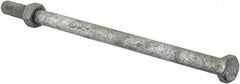 Value Collection - 3/8-16 Thread, 7" Length Under Head, Steel Hex Head Bolt - Hot Dipped Galvanized Coated, 9/16" Hex, UNC Thread, ANSI/ASME B18.2.2 & ASME B18.2.1, Grade 2 - Caliber Tooling