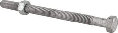 Value Collection - 1/2-13 Thread, 7" Length Under Head, Steel Hex Head Bolt - Hot Dipped Galvanized Coated, 3/4" Hex, UNC Thread, ANSI/ASME B18.2.2 & ASME B18.2.1, Grade 2 - Caliber Tooling