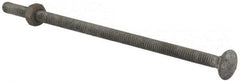 Value Collection - 1/4-20 UNC 6" Length Under Head, Standard Square Neck, Carriage Bolt - 1006-1050 Steel, Galvanized Zinc-Plated Finish - Caliber Tooling