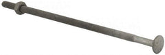 Value Collection - 1/4-20 UNC 7" Length Under Head, Standard Square Neck, Carriage Bolt - 1006-1050 Steel, Galvanized Zinc-Plated Finish - Caliber Tooling