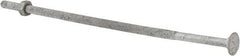 Value Collection - 1/4-20 UNC 8" Length Under Head, Standard Square Neck, Carriage Bolt - 1006-1050 Steel, Galvanized Zinc-Plated Finish - Caliber Tooling