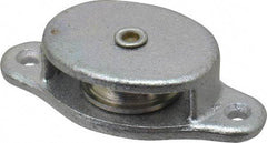 Value Collection - Single Side Side Mount Guidance Pulley - Sheave, 1-1/8 Inch Outside Diameter, Fibrous Rope, 1/4 Inch Diameter, 0.157 Inch to 0.168 Inch Mounting Hole Diameter Malleable Iron, Galvanized Finish - Caliber Tooling