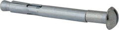 Value Collection - 3/8" Diam, 3/8" Drill, 3-15/16" OAL, 3-3/8" Min Embedment Sleeve Concrete Anchor - Steel, Zinc-Plated Finish, Round Head - Caliber Tooling